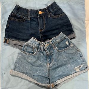 2 Pairs of Old Navy Jean Shorts Size 10